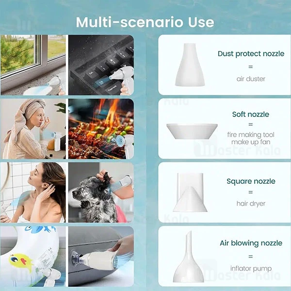 پاوربانک 10000 و پنکه چندکاره گرین لاین Green Lion Multifunctional Powerbank and Fan GNMFPBFANWH - تصویر 5