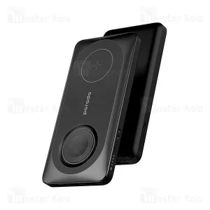 پاوربانک وایرلس 10000 مگ سیف پرودو Porodo Magsafe PD-PBFCH021-BK توان 20 وات با قابلیت شارژ اپل واچ