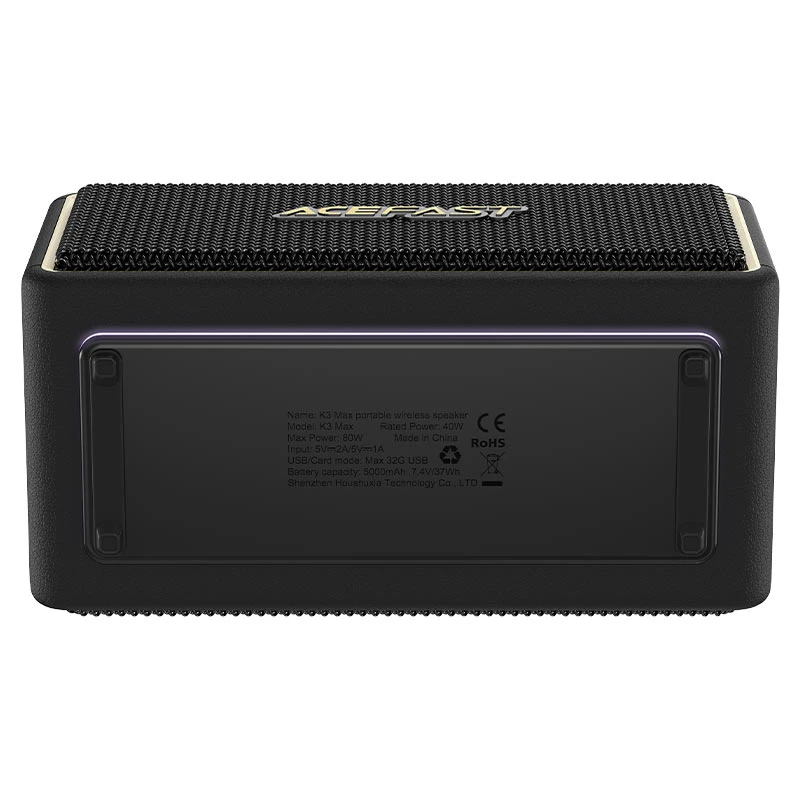 اسپیکر بلوتوث ایس فست ACEFAST K3 Max توان 80 وات رم و فلش خور - تصویر 2