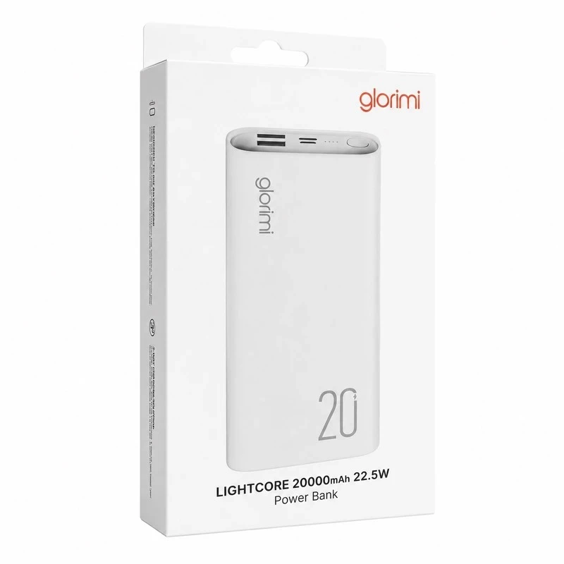 پاوربانک 20000 شیائومی گلوریمی Glorimi LightCore توان 22.5 وات - تصویر 3